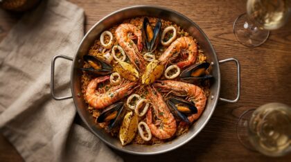 deliziosa paella frutti