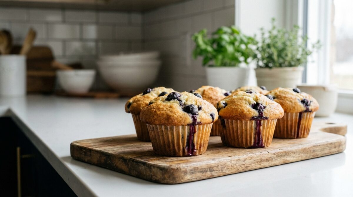 muffin soffici ai mirtilli