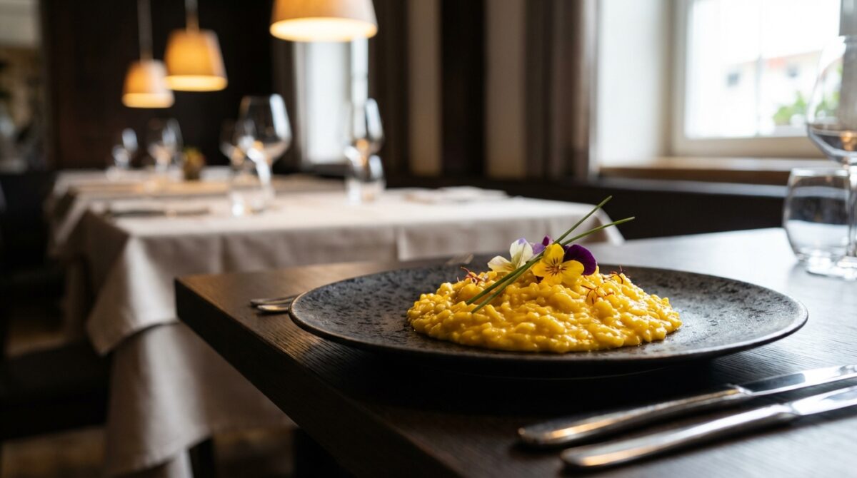 Risotto cremoso allo zafferano
