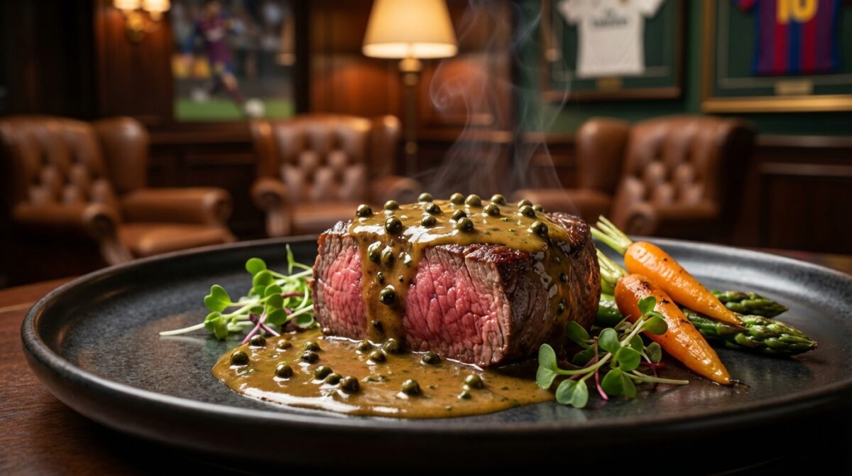 Filetto di manzo al pepe verde