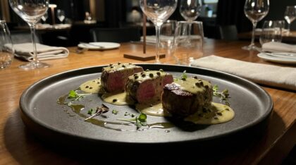 Filetto di manzo al pepe verde