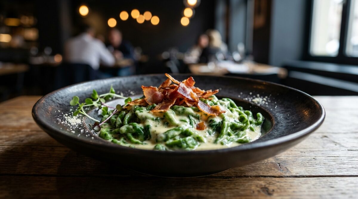 Spätzle agli spinaci