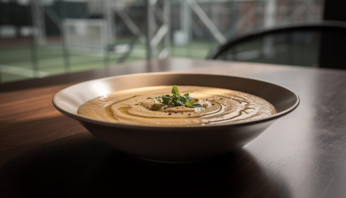 Zuppa cremosa di ceci