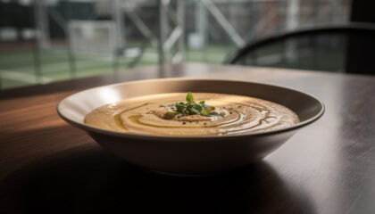 Zuppa cremosa di ceci