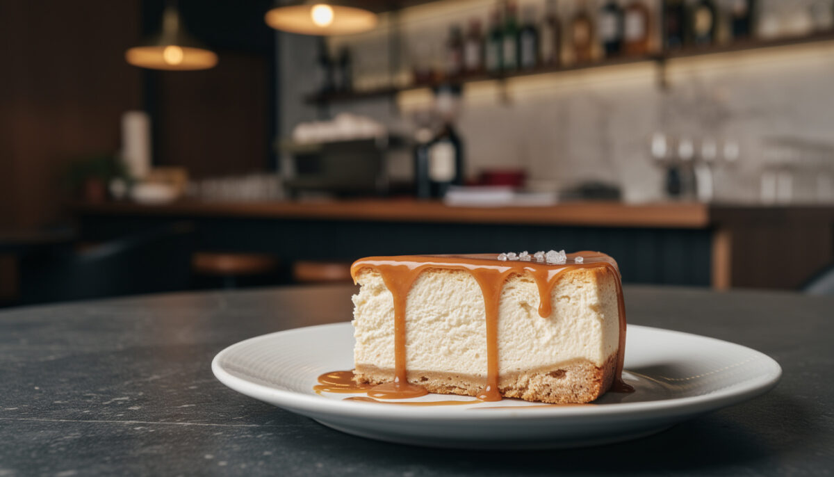 Delizioso Cheesecake con Caramello Salato: Un Dolce Incontro di Sapore cheesecake con caramello salato