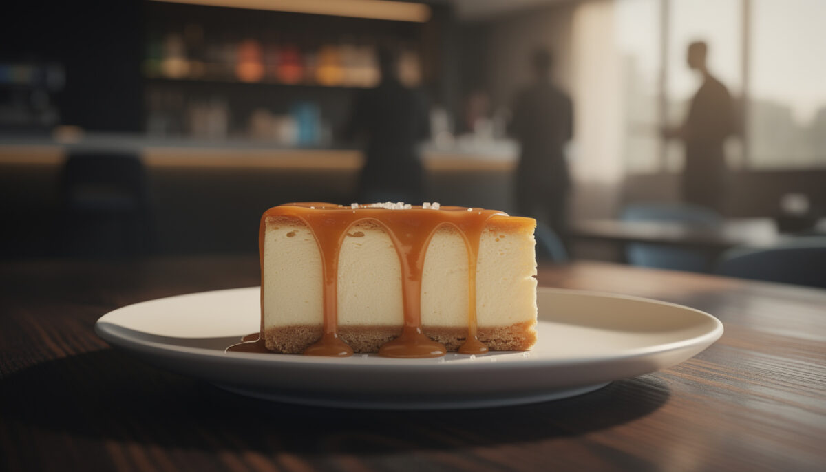 cheesecake con caramello salato