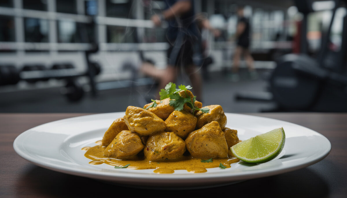 pollo cremoso curry