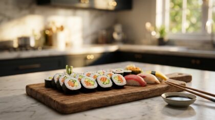 sushi preparato casa